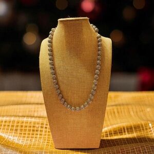 Monet Elegant Silver Filigree Necklace